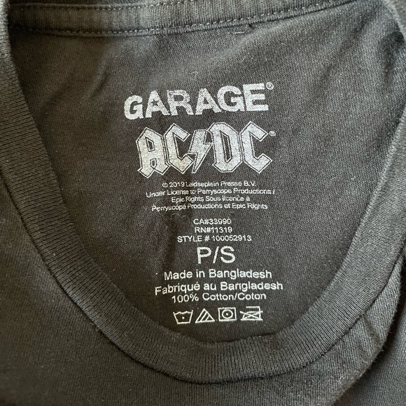 GARAGE AC/DC t-shirt - Picture 2 of 3